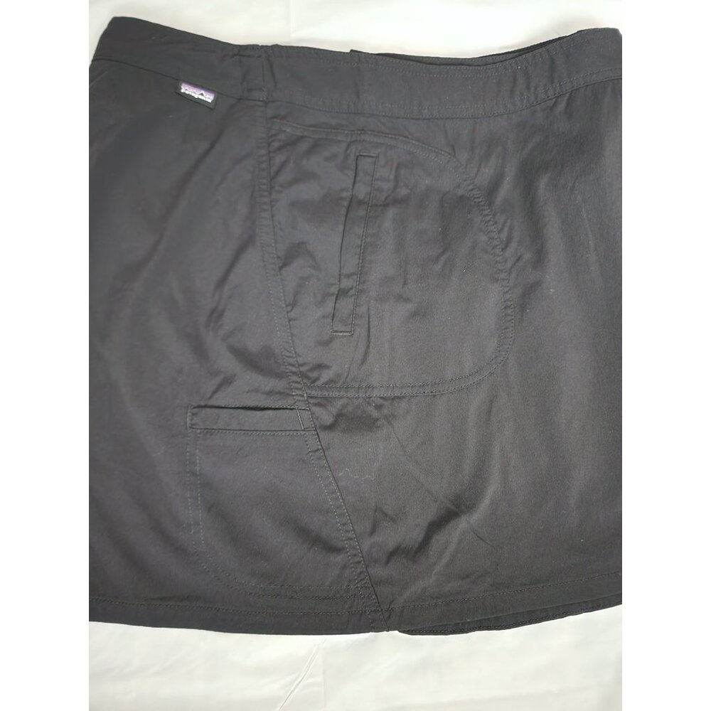 Patagonia Women's Black Activewear Golf Tennis Casual Wrap A-Line Skirt Size 4 - Picture 11 of 14